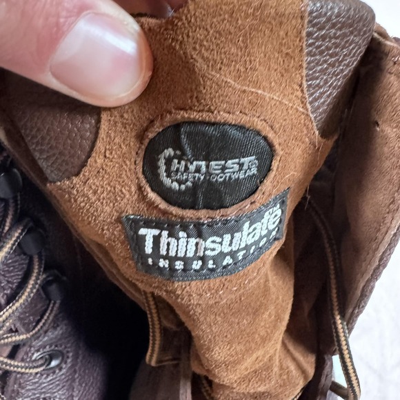 HyTest Work Boots Mens Size 8.5 Brown Waterproof‎ Insulated Safety ContourMet main image 7